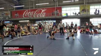 90 lbs Placement Matches (8 Team) - Connor Leaumont, Morris Fitness vs Bear Wesolowski, Panhandle Punishers