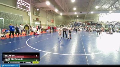 92 lbs Cons. Round 3 - Jantz Greenhalgh, Carbon vs Max Wood, Bear River Jr High Wrestling C