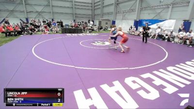 160 lbs Placement Matches (16 Team) - Lincoln Jipp, Iowa vs Ben Smith, Team Utah