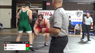 285 lbs Consolation - Brendan Furman, Cornell vs Joe Doyle, Binghamton