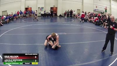 90 lbs Finals (8 Team) - Krue Melchor, Wyoming Renegades vs Lincoln Whitcome, Iowa USA Grey