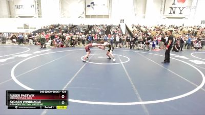 124 lbs Champ. Round 2 - Ruger Pastwik, Eden Wrestling Club vs Aydaen Windnagle, Alexander Tri-Town Wrestling