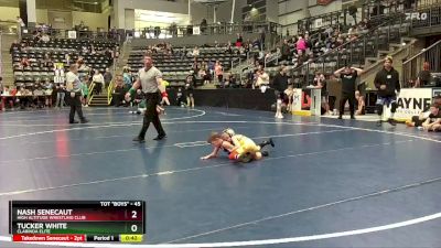 45 lbs Cons. Round 2 - Tucker White, Clarinda Elite vs Nash Senecaut, High Altitude Wrestling Club