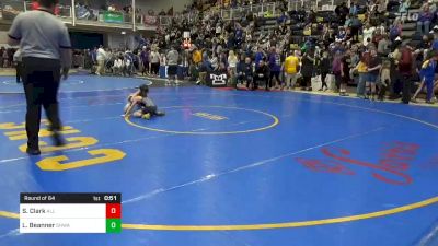 62 lbs Round Of 64 - Shane Clark, All American WC vs Logan Beanner, SHWA