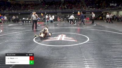 60 lbs Round Of 64 - Jamison Hays, Derry vs Jackson Rappo, Central Bucks West