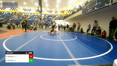 58 lbs Rr Rnd 3 - Koston Baxter, Claremore Wrestling Club vs Austin Bruce, Salina Wrestling Club