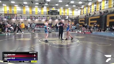 113 lbs 5th Place Match - Kaliber Fry, Iowa vs Roman Kile, Iowa