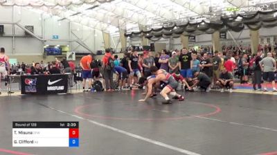 70 kg Round Of 128 - Taylor Misuna, Cleveland Falcon Wrestling vs Garrett Clifford, American