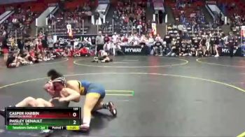 129 lbs Round 1 (4 Team) - Paisley DeNault, Clarkston vs Casper Harbin, Brighton Orange