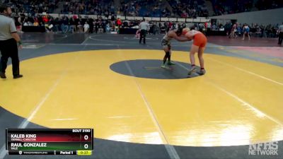 3A-182 lbs Cons. Round 3 - Kaleb King, Yamhill-Carlton vs Raul Gonzalez, Vale