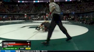 125 lbs Round of 16 - Mitch Maginnis, Nebraska vs Luke Welch, Purdue