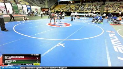 165 Class 3 lbs Quarterfinal - Griffin Ray, Hillsboro vs Da`Marcus Penson, Van Horn