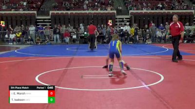 66 lbs 5th Place Match - Emerson Marsh, North Montana Wrestling Club vs Trinaty Isakson, Shepherd Wrestling Club