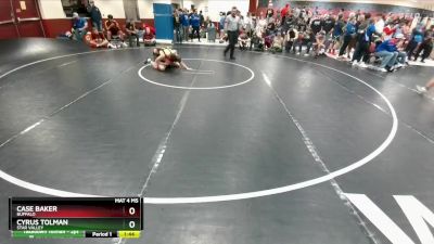 113 lbs Cons. Round 3 - Case Baker, Buffalo vs Cyrus Tolman, Star Valley