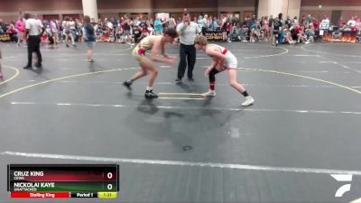 130 lbs Cons. Round 2 - Nickolai Kaye, Unattached vs Cruz King, CKWA