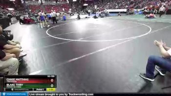 D2-195 lbs Quarterfinal - Blake Thiry, Prairie Du Chien vs Chase Matthias, Two Rivers