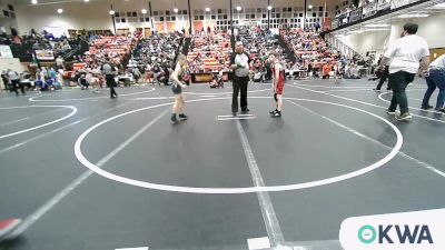 83 lbs Consi Of 8 #1 - Korbyn Johnson, Hilldale Youth Wrestling Club vs Ripken Eubanks, Genesis Wrestling