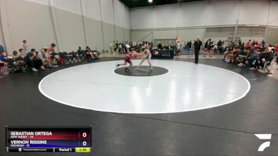 132 lbs Round 1 (8 Team) - Sebastian Ortega, New Jersey vs Vernon Riggins, Michigan