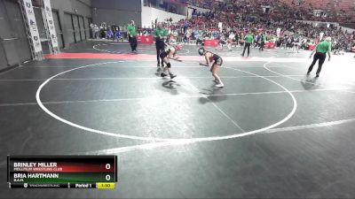 115 lbs Quarterfinal - Bria Hartmann, B.A.M. vs Brinley Miller, Mollitium Wrestling Club