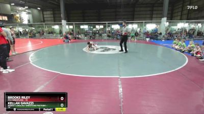 90 lbs Round 5 (6 Team) - Brooks Riley, FCA WRESTLING vs Kellan Gavazzi, NORTH CAROLINA WRESTLING FACTORY