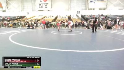 170 lbs 3rd Place Match - Dante Pacheco, Hilton Jr Cadets Wrestling Club vs Dylan Pierce, Lancaster Wrestling Club