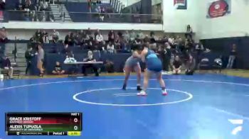 191 lbs Semifinal - Grace Kristoff, Southern Oregon vs Alexis Tupuola, University Of Providence