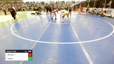 152 lbs Quarterfinal - Luke Bender, DE vs Frank Volpe, NY