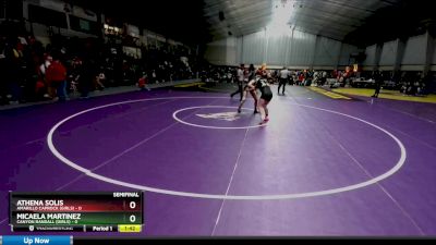 120 lbs Semis (4 Team) - Micaela Martinez, Canyon Randall (Girls) vs Athena Solis, Amarillo Caprock (Girls)