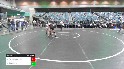 174 lbs Consi Of 8 #2 - Alex Hernandez, Southern Oregon vs Riley Davis, Wyoming