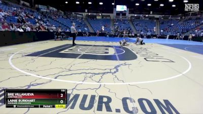 115 lbs Semifinal - Lainie Burkhart, Goddard-Eisenhower vs Bre Villanueva, Junction City