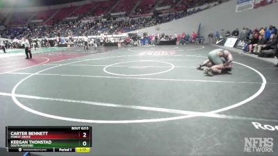 6A-215 lbs Champ. Round 2 - Carter Bennett, Forest Grove vs Keegan Thonstad, South Medford