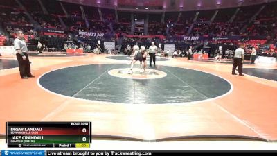 3A 145 lbs Champ. Round 1 - Drew Landau, Edwardsville (H.S.) vs Jake Crandall, Palatine (Fremd)