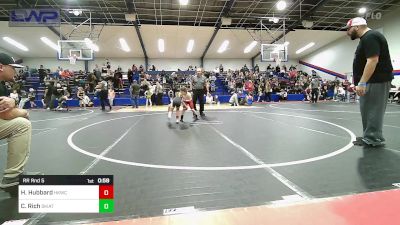 60 lbs Rr Rnd 5 - Harper Hubbard, Henryetta Knights Wrestling Club vs Cali Rich, Skiatook Youth Wrestling