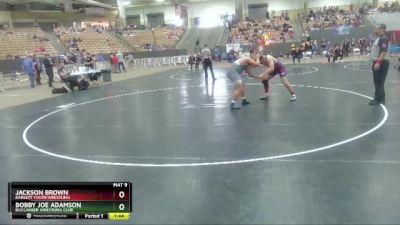 220 lbs Quarterfinal - Bobby Joe Adamson, Buccaneer Wrestling Club vs Jackson Brown, Barlett Youth Wrestling