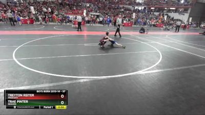 57 lbs Quarterfinal - Treyton Reiter, Prescott vs Trae Pinter, Ringers