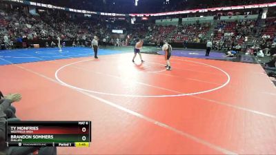 D3-285 lbs Quarterfinal - Ty Monfries, Westfield Area vs Brandon Sommers, Phillips