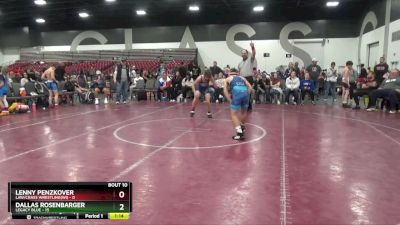 105 lbs Round 3 (8 Team) - Dallas Rosenbarger, Legacy Blue vs Lenny Penzkover, LAW/Crass Wrestling(WI)