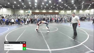 102 lbs Round Of 16 - Declan Shea, Yuba Sutter Combat vs Colt Griffin, Predators WC