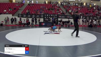 105 lbs Cons 8 #1 - Kyrstan Perez, Oklahoma vs River Cote, Montana