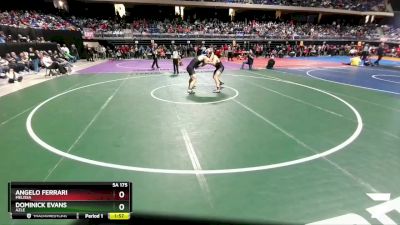 5A 175 lbs Quarterfinal - Angelo Ferrari, Melissa vs Dominick Evans, Azle