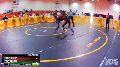 120 lbs Cons. Round 5 - Troy Torres, Calvary Chapel SA vs Jason Gomez, Capistrano Valley