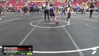 95 lbs Cons. Round 2 - Easton Windholz, Wichita Wrestling Club vs Bentley Burton, Valley Center Wrestling