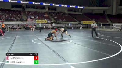 165 lbs Semifinal - Jolan Martori, Springfield Tech CC vs Keith Brubach, Slippery Rock