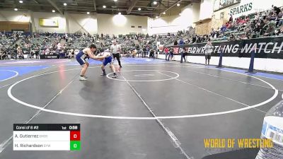 Consi Of 8 #2 - Abraham Gutierrez, Sherman Challengers vs Henry Richardson, Shafter Youth Wrestling