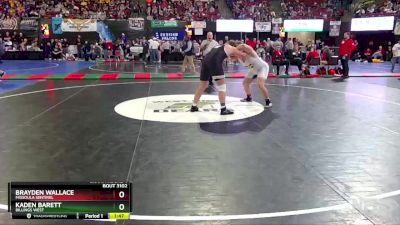 AA - 285 lbs Champ. Round 1 - Brayden Wallace, Missoula Sentinel vs Kaden Barett, Billings West