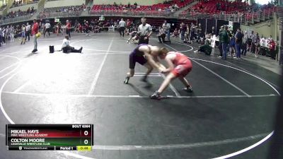 130 lbs Cons. Semi - Colton Moore, Louisville Wrestling Club vs Mikael Hays, MWC Wrestling Academy