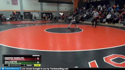 BN-3 lbs Semifinal - Dawson Wardlow, Waverly Area Wrestling Club vs Esai Koethe, Big Game Wrestling Club