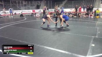 W 122 lbs Round 1 (4 Team) - Ava Payne, Texas vs Brooklyn Pace, Utah