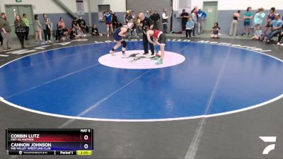 130 lbs Round 1 - Cannon Johnson, Mid Valley Wrestling Club vs Corbin Lutz, Mat-Su Matmen