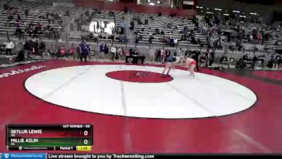 69 lbs Quarterfinal - Skylur Lewis, AR vs Millie Azlin, OK